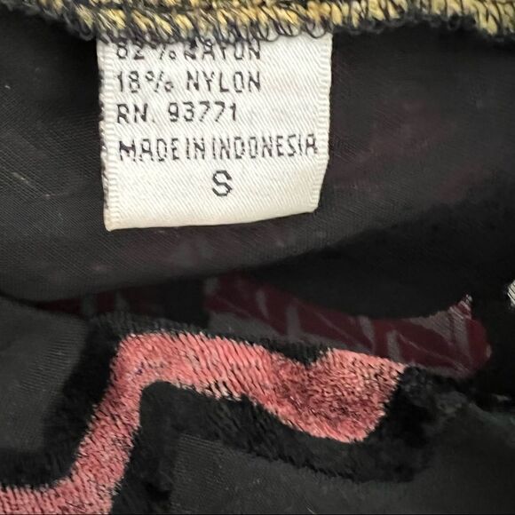 Vintage Kaktus Burn Out Velvet Patchwork Design Blouse with Attached Pendant - Picture 6 of 7